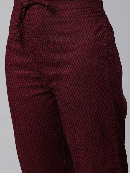 Readiprint Fashions Ethnic Motifs Printed Beads & Stones Pure Cotton Kurta Set