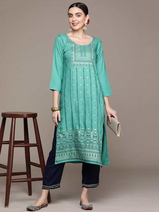Anubhutee Women Ethnic Motifs Printed Kurta