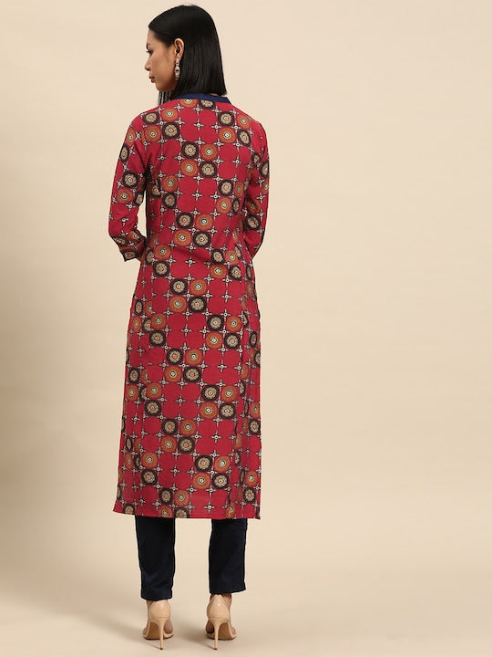 All about you Geometric Printed Indie Prints Kurta