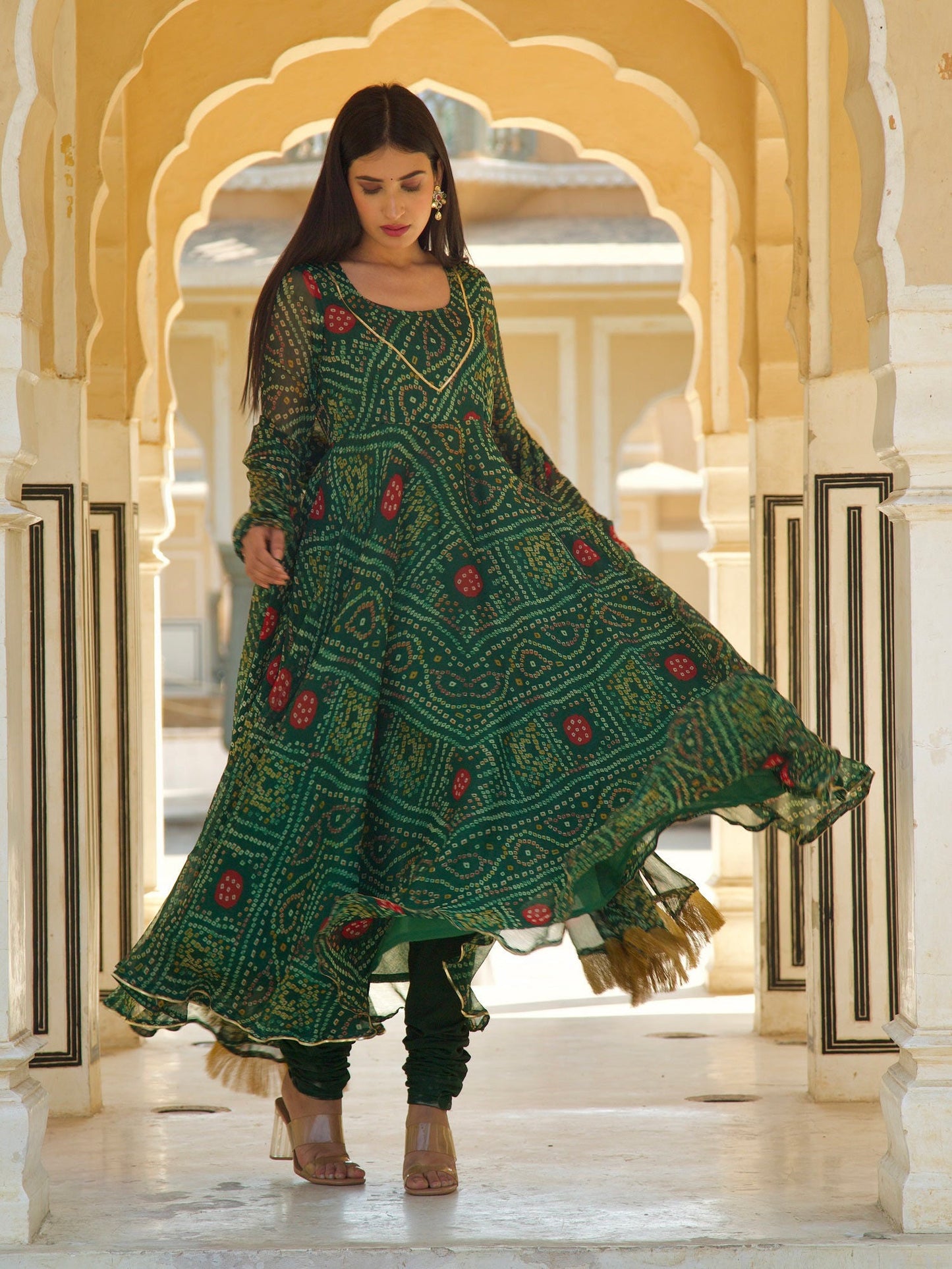 ONEWE INDIA Heera Bandhani Set (Set of 3)