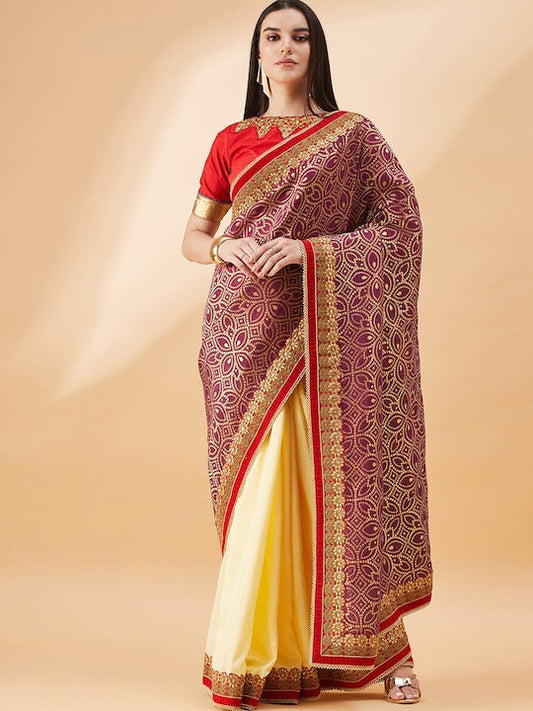 all about you Bandhani Printed Saree