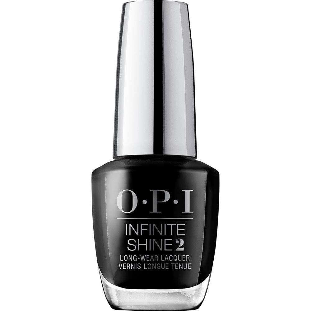 OPI Infinite Shine 2 Long-Wear Lacquer, Opaque Cr�me Finish Black Nail Polish, Up to 11 Days of Wear, Chip Resistant & Fast Drying, Black Onyx, 0.5 fl oz