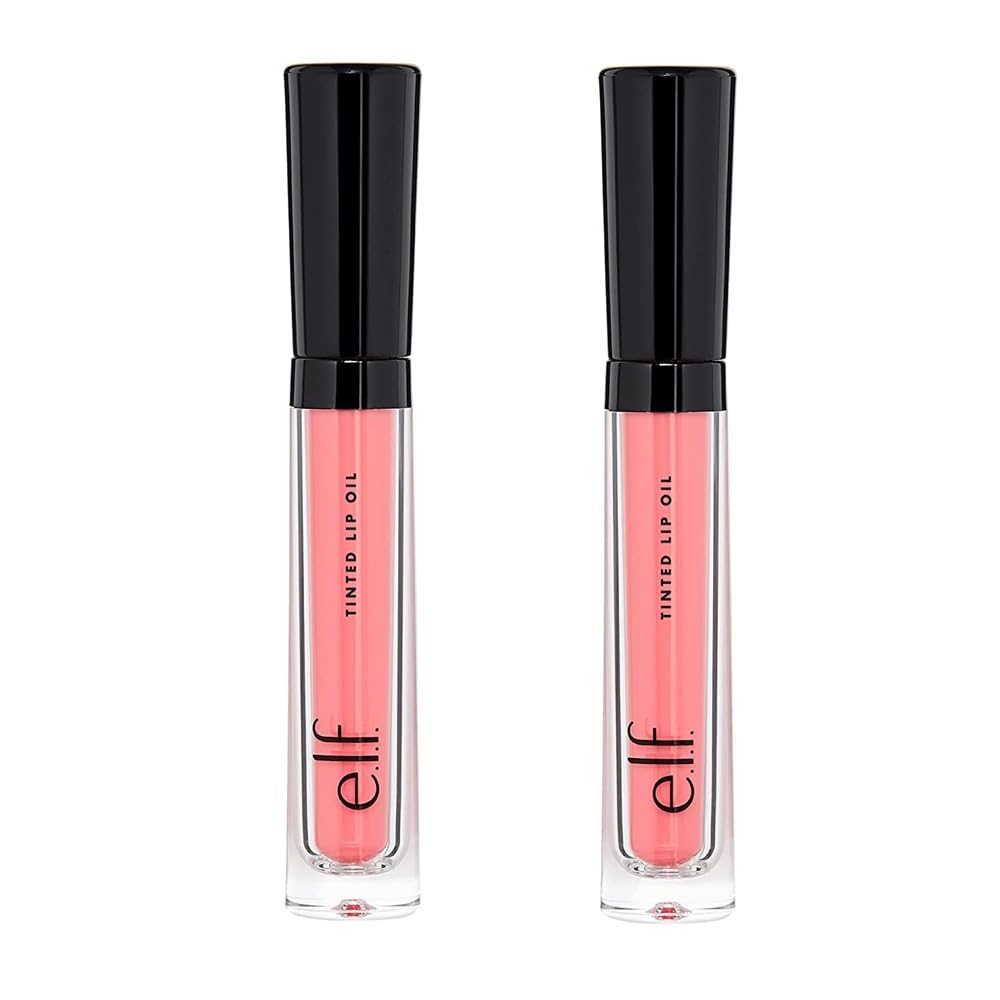 e.l.f. Pack of 2 Tinted Lip Oil, Coral Kiss 82432