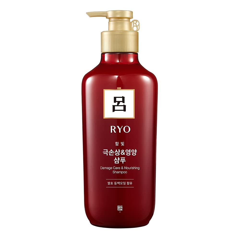 Ryo Damage Care & Nourishing Shampoo 550ml (18.6oz) Hair strength and thickness, Anti Hair-Thinning Shampoo, Improving the health of your hair, For Men and Women, All hair type, For dry damaged hair
