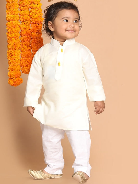 Vastramay Sishu Boys Mandarin Collar Cotton Kurta 2-3 Years