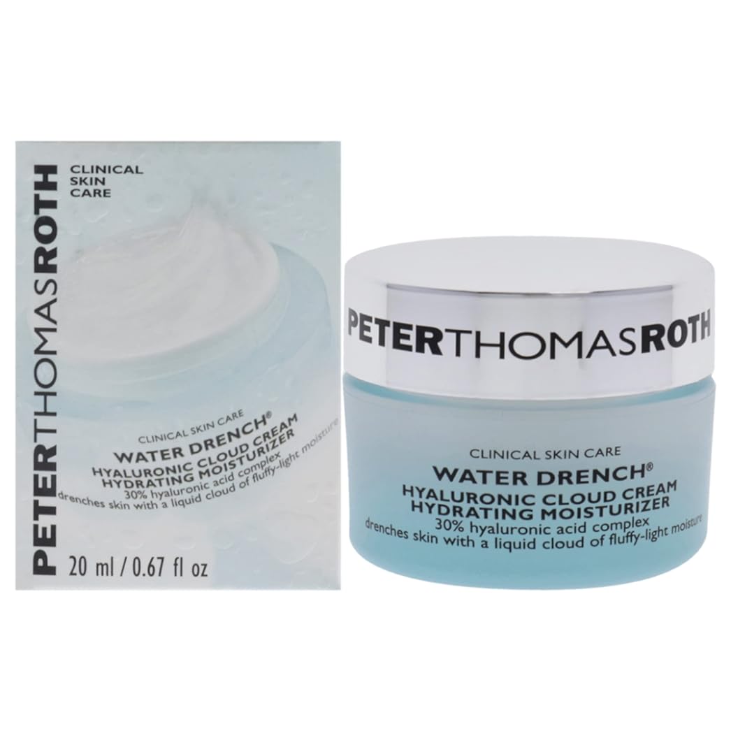 Peter Thomas Roth | Water Drench Hyaluronic Cloud Cream | Hydrating Moisturizer for Face, Up to 72 Hours of Hydration for More Youthful-Looking Skin, Fragrance Free