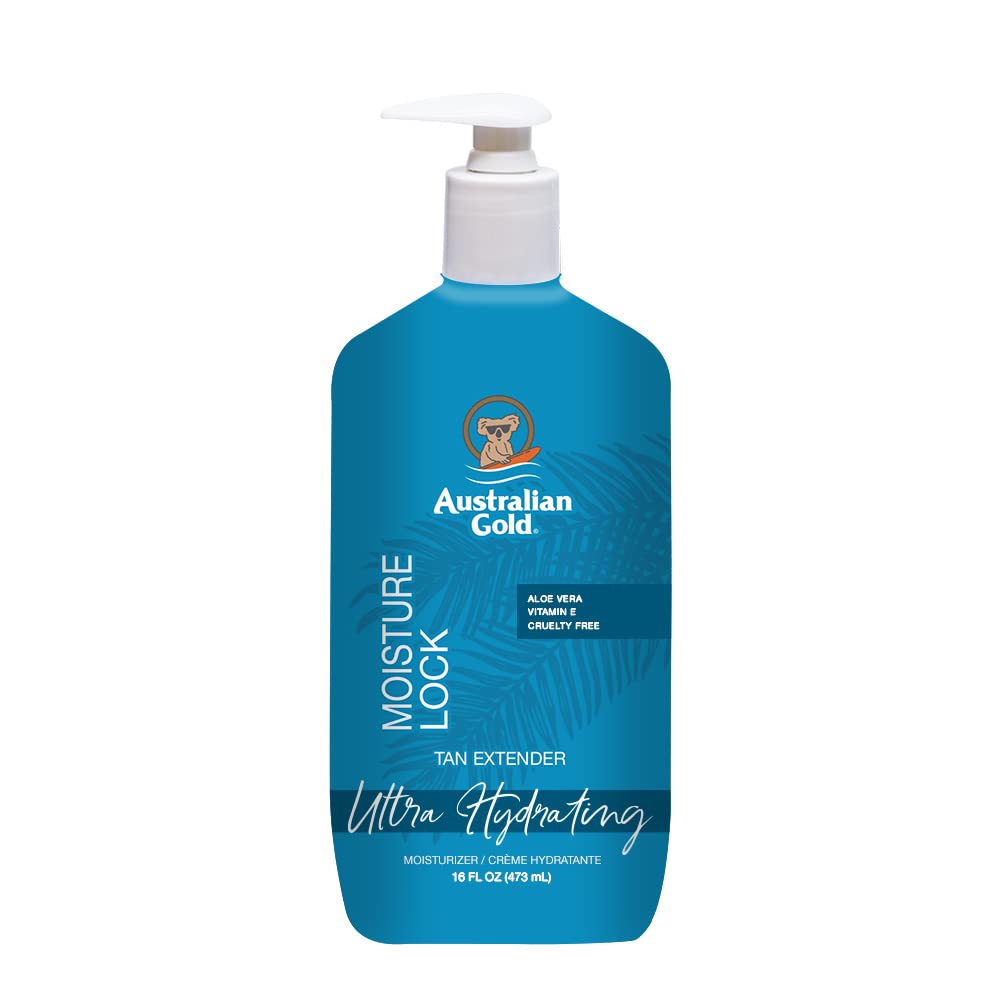 Australian Gold Moisture Lock Tan Extender Lotion, Enriched with Vitamin E & Aloe Vera, Cocoa Dreams Fragrance, 16 Fl oz_
