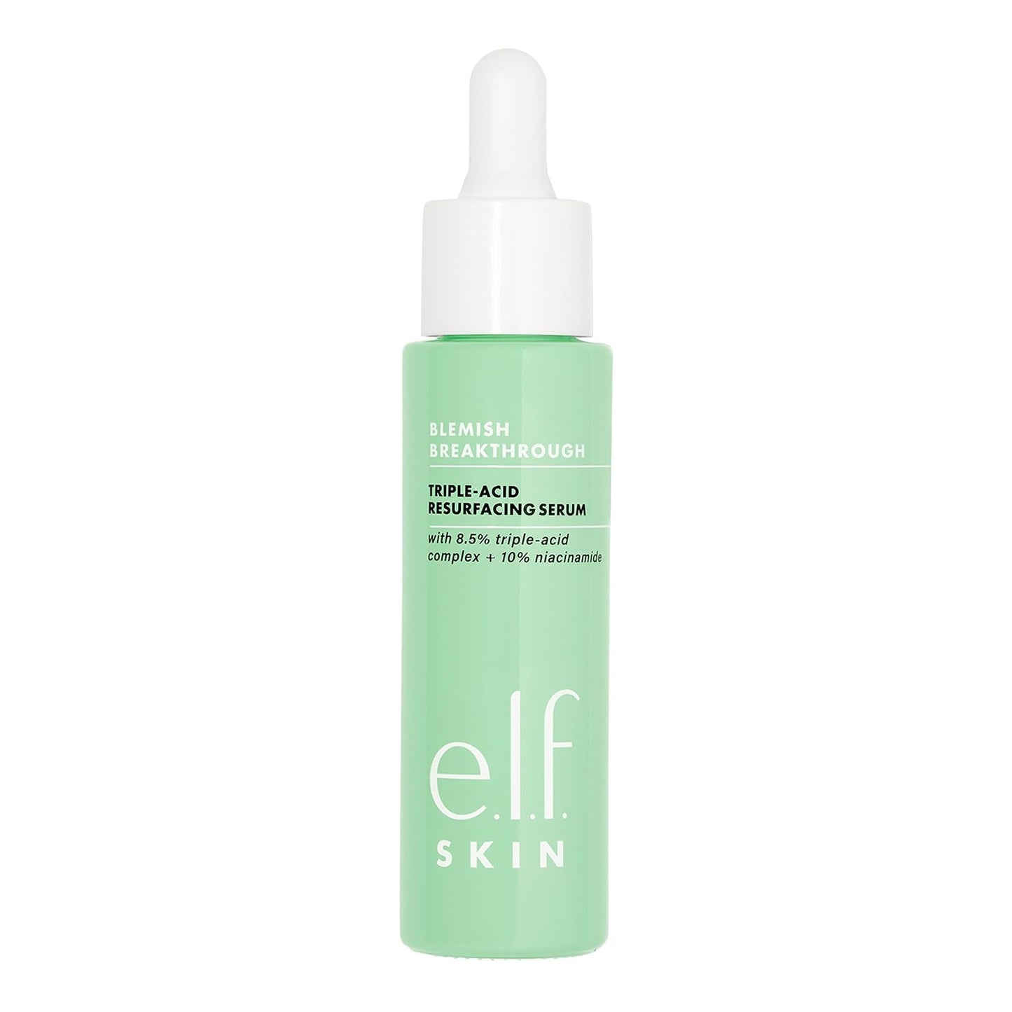 e.l.f. SKIN Blemish Breakthrough Triple-Acid Resurfacing Serum, Hydrating Night Serum For Fighting Acne, Made With Niacinamide, Vegan & Cruelty-Free