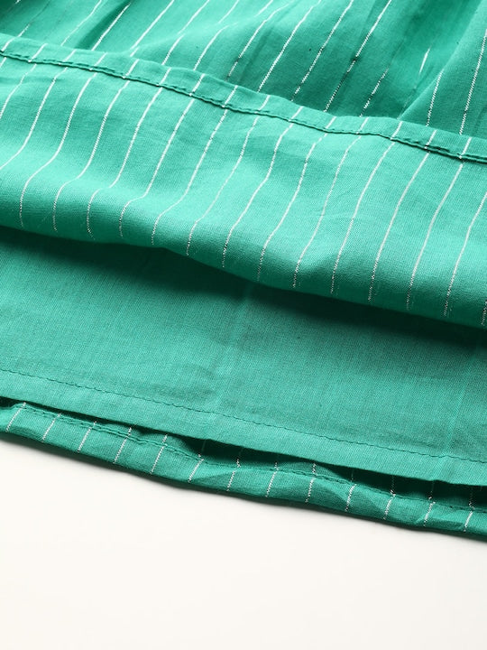 All about you Waist Tie-Up Floral Embroidered Tiered Midi Dress