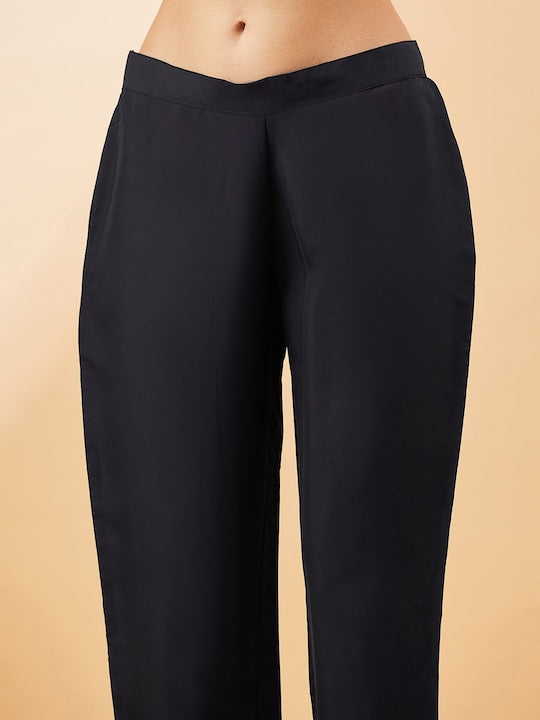 All about you Ethnic Motifs Embroidered Regular Liva Kurta With Trousers & Dupatta