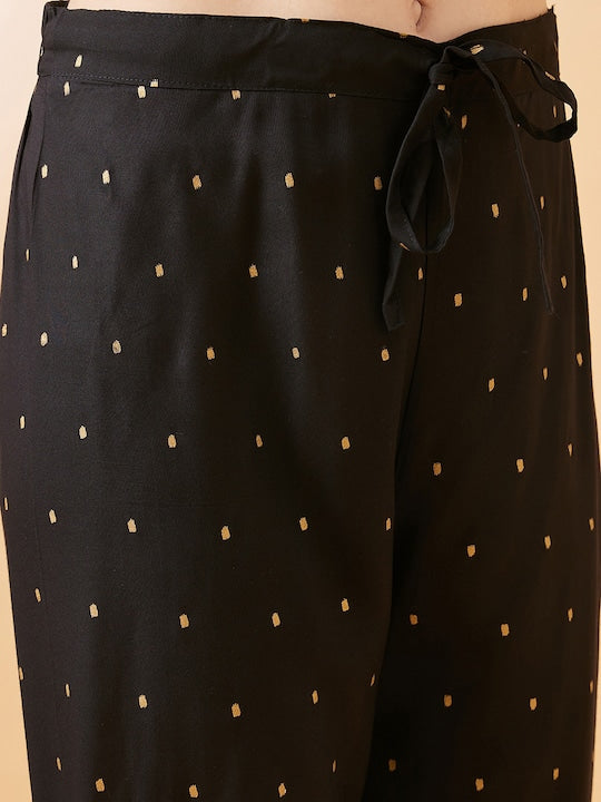 All about you Ethnic Motifs Yoke Design Regular Kurta with Trousers