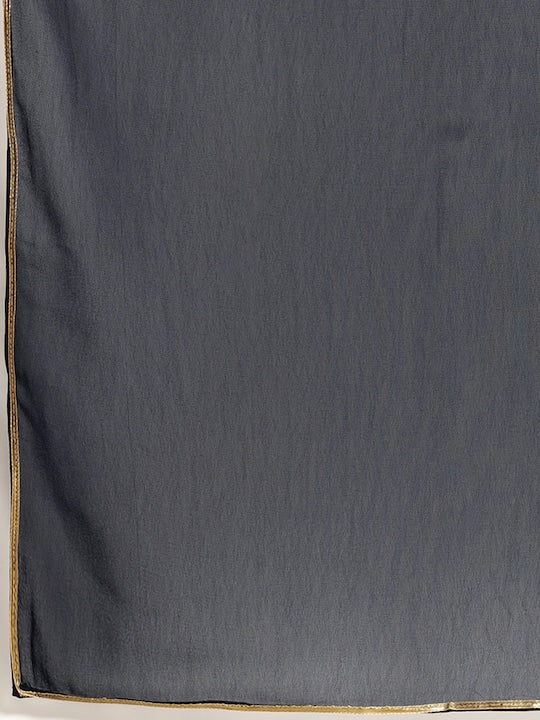 House of Pataudi Jashn Ethnic Motifs Embroidered Sequinned Kurta & Churidar With Dupatta