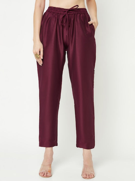 IMARA Floral Printed Sequinned Detail Kurta & Trousers With Dupatta