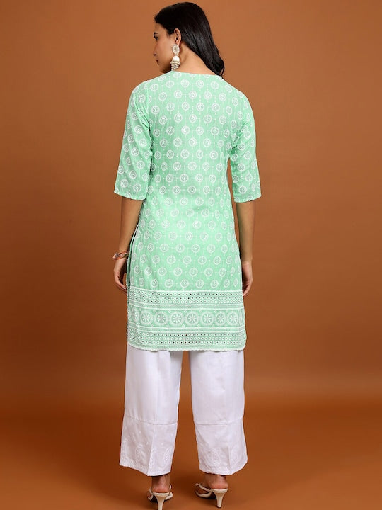 Vishudh Ethnic Motifs Embroidered Kurta