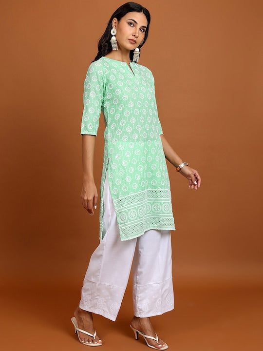 Vishudh Ethnic Motifs Embroidered Kurta