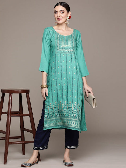 Anubhutee Women Ethnic Motifs Printed Kurta