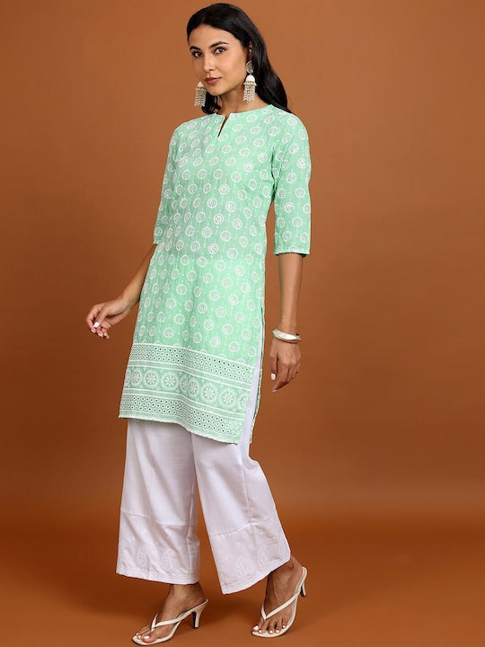 Vishudh Ethnic Motifs Embroidered Kurta