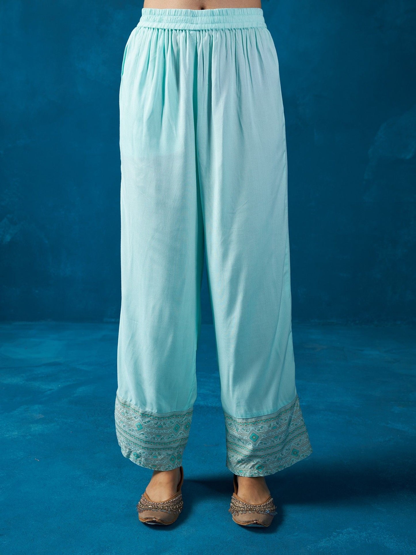 Likha Navy Blue Chintz Floral Co-Ord Set LIKSKD319 (Set of 2)