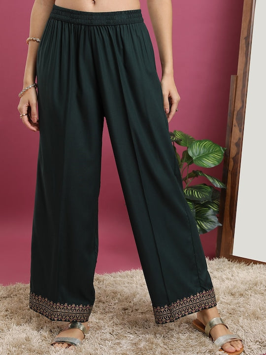 Vishudh Ethnic Motifs Printed Regular Kurta with Palazzos & With Dupatta