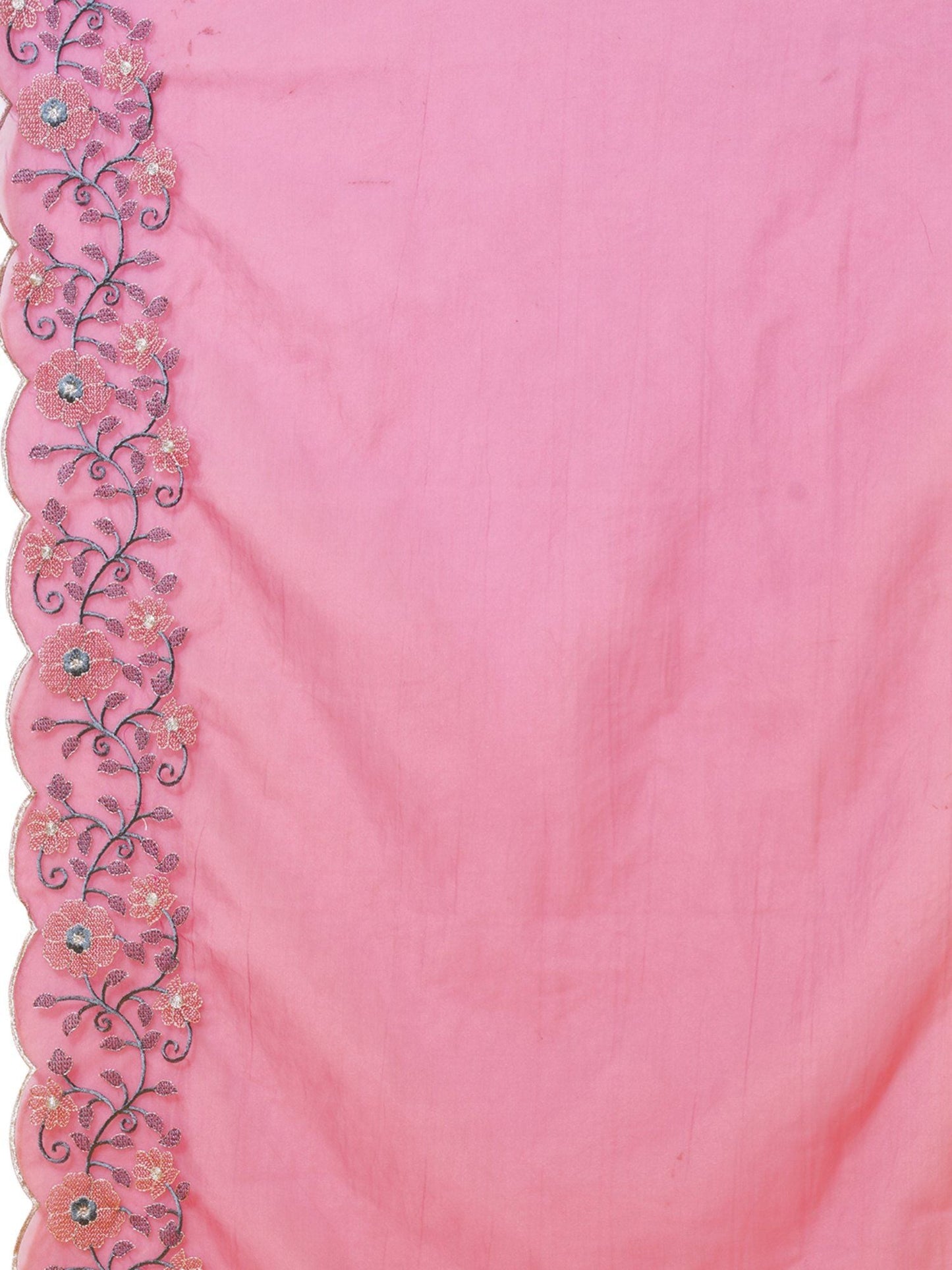 Heeposh Women Chanderi Silk Kurta with Organza Embroidered Dupatta (Set of 3)