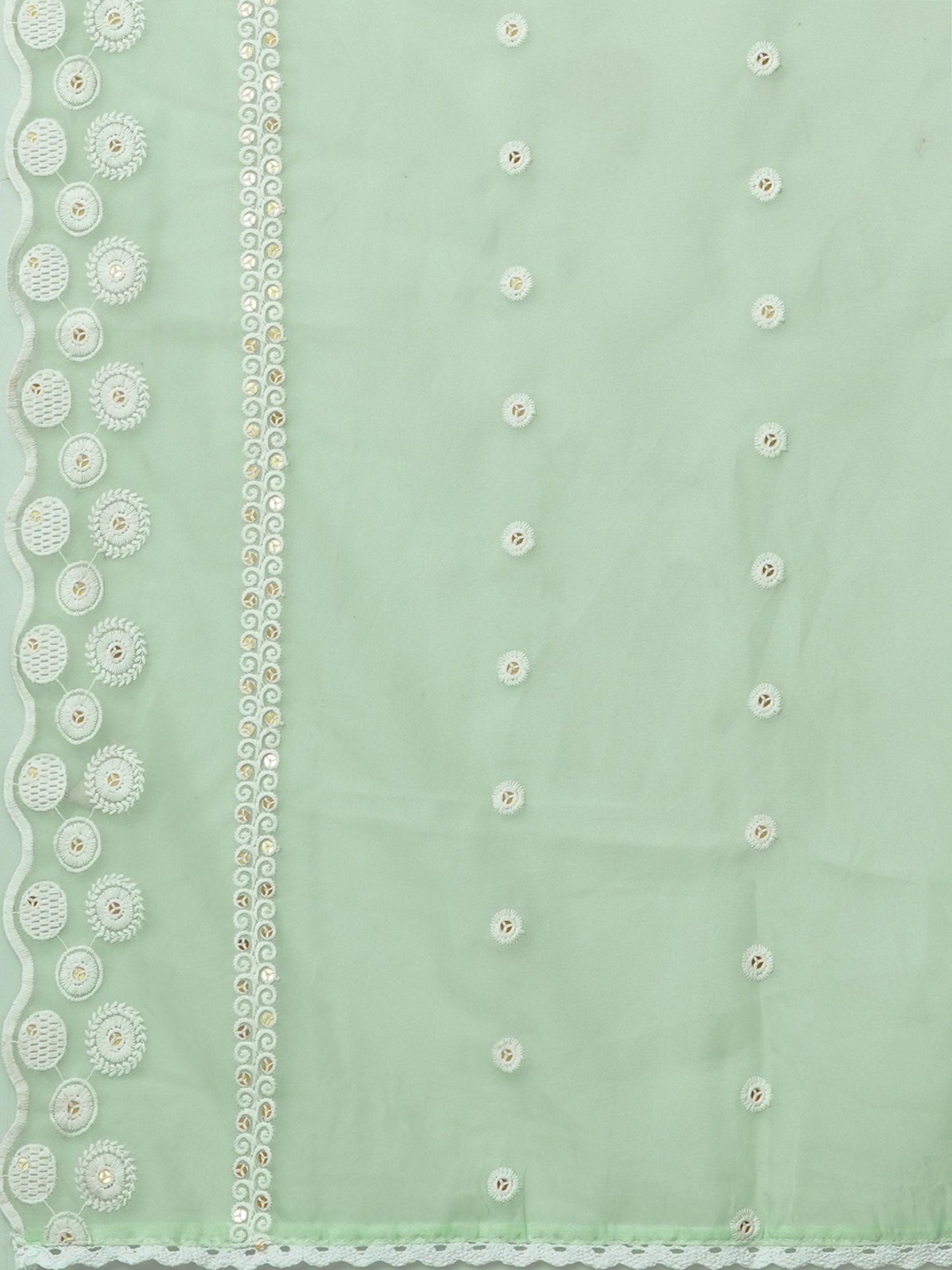 Heeposh Beautiful Schiffli Embroidered Anarkali with Soft Organza Dupatta (Set of 3)