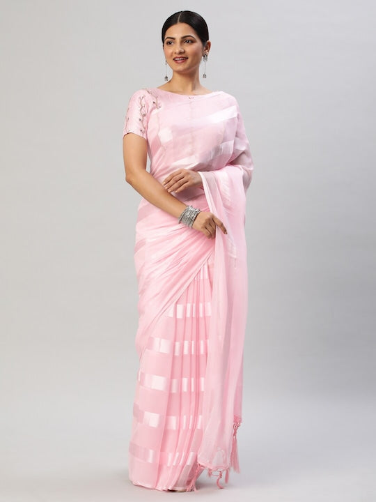 Kasee Striped Satin Saree