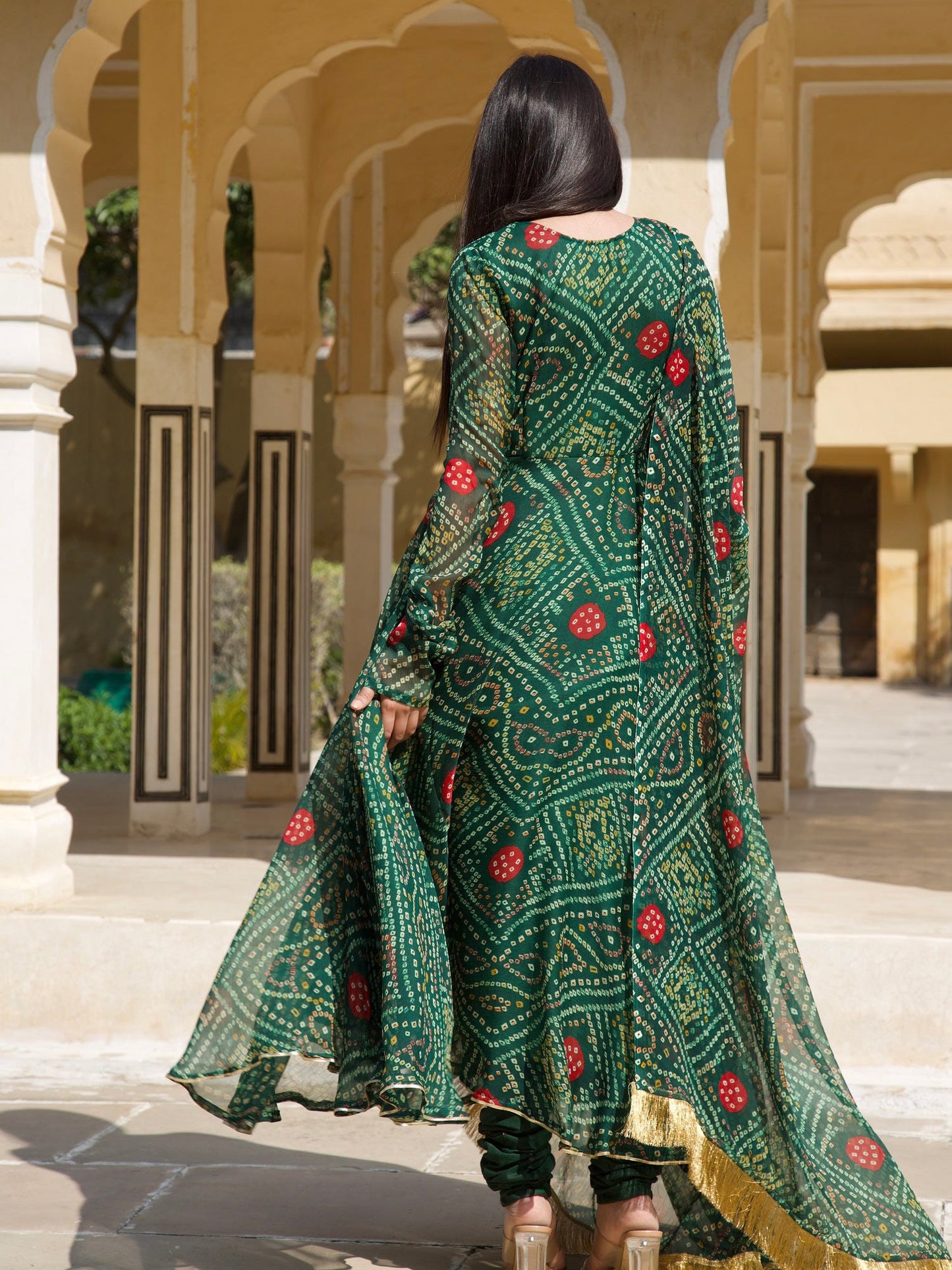 ONEWE INDIA Heera Bandhani Set (Set of 3)