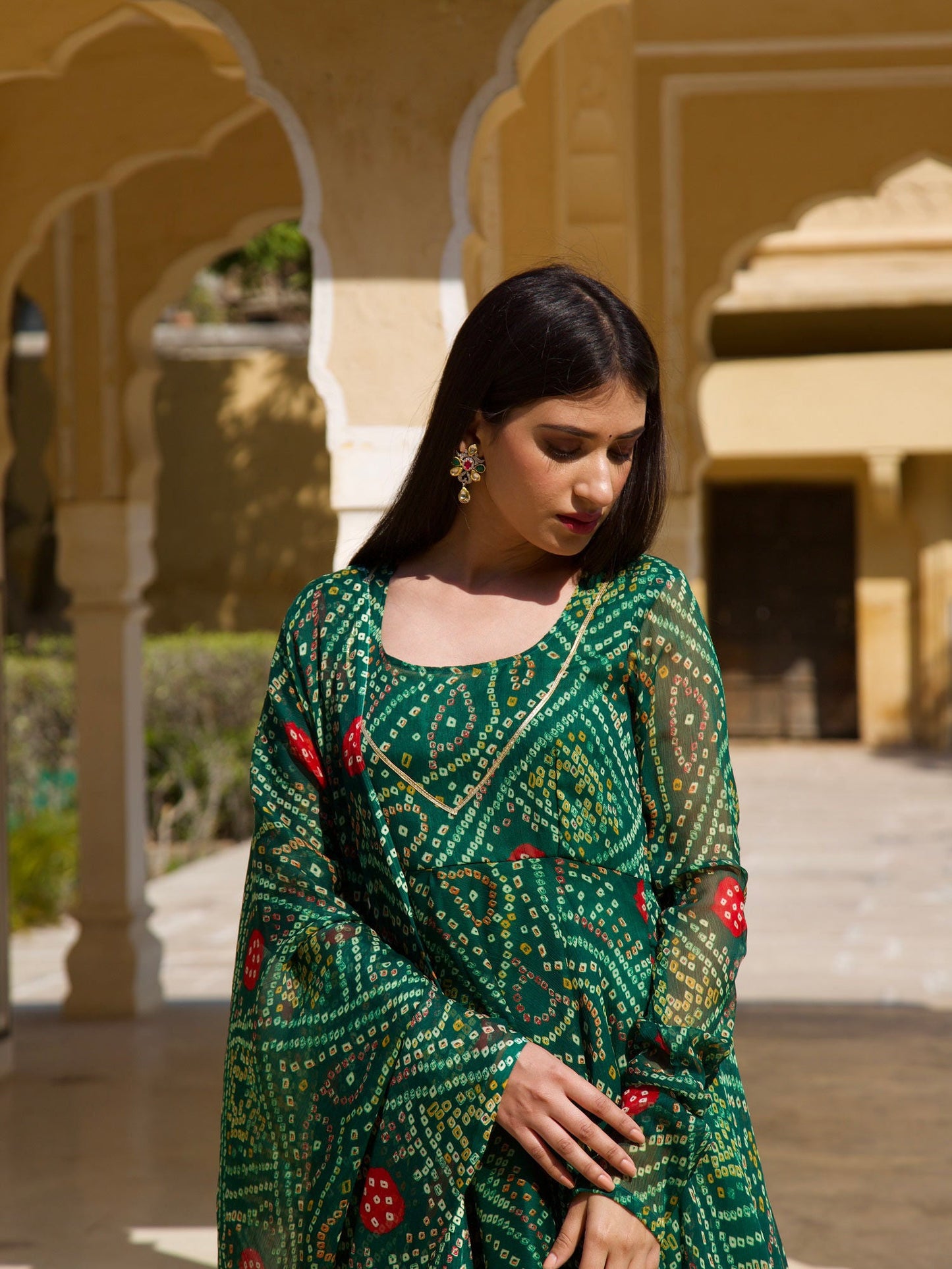 ONEWE INDIA Heera Bandhani Set (Set of 3)