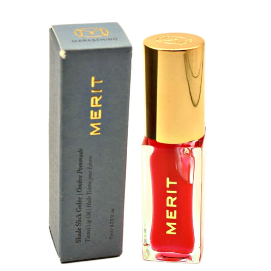 MERIT Shade Slick GelŽe Sheer Tinted Lip Oil Maraschino