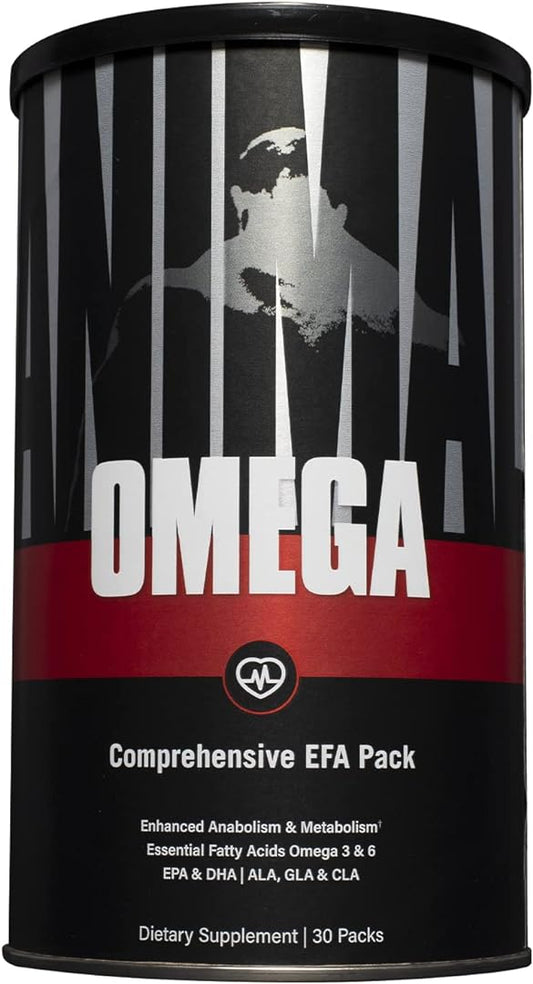 Animal Omega Ð Omega 3 & 6 Supplement Ð Fish Oil, Flaxseed Oil, Salmon Oil, Cod Liver, Herring, and more Ð Supports Cardiovascular & Joint Health Ð Enhances Metabolism Ð 30 Day Pack