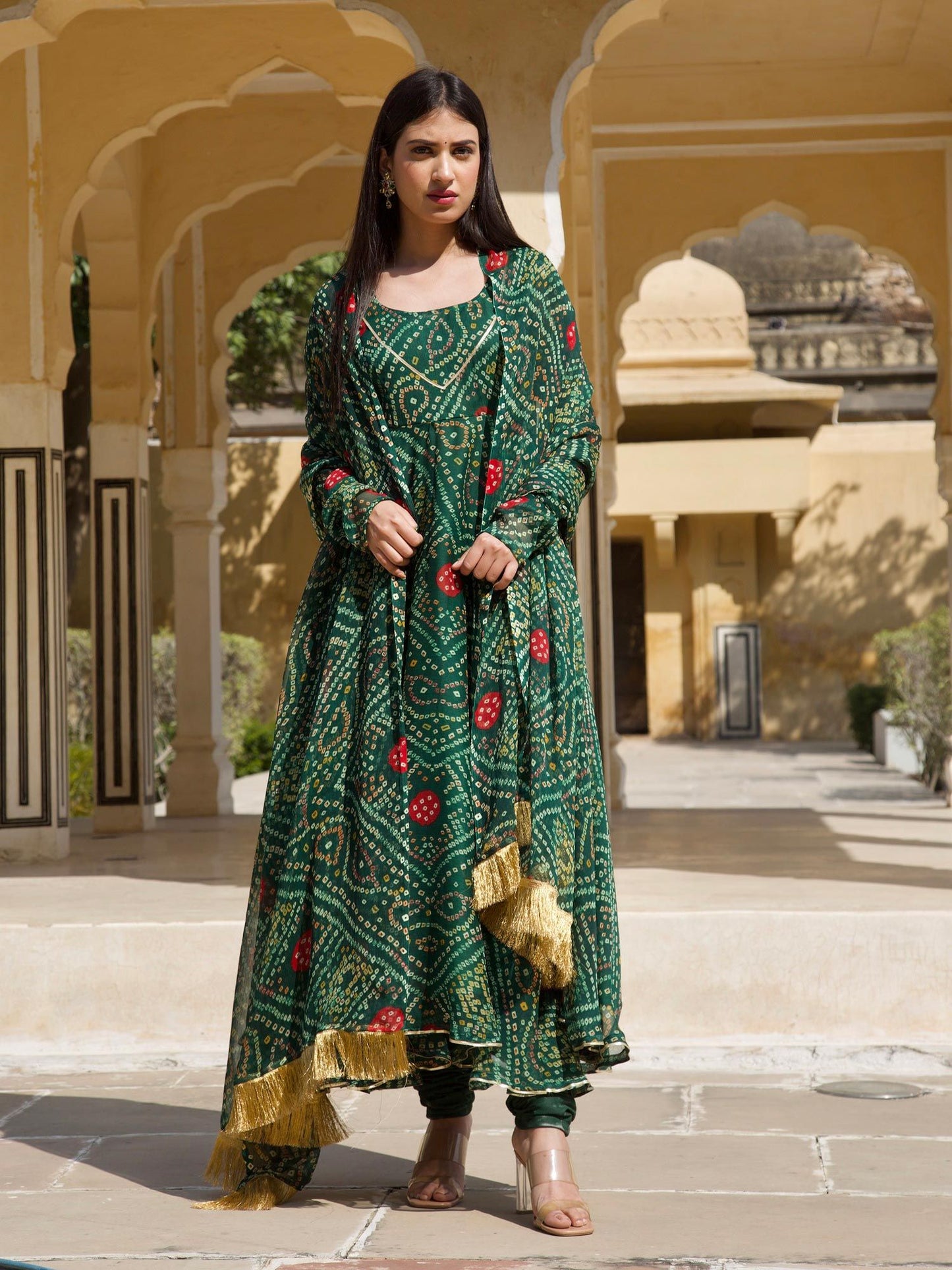 ONEWE INDIA Heera Bandhani Set (Set of 3)