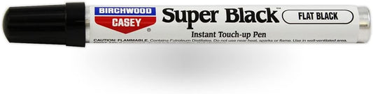 Birchwood Casey Long-Lasting Fast-Drying Super Black Touch-Up Pen for Deep Scratches and Worn Areas, FLAT BLACK, 0.33 OUNCE