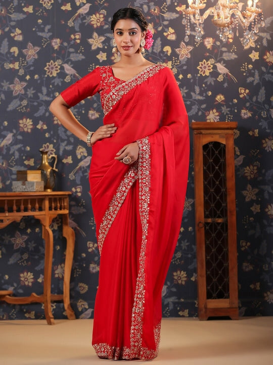 House of Pataudi Embroidered Sarees