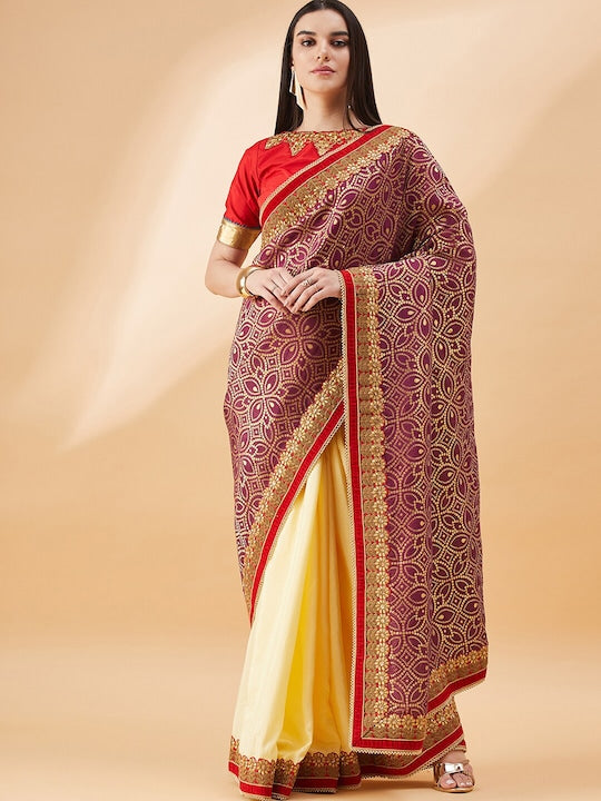 all about you Bandhani Printed Saree