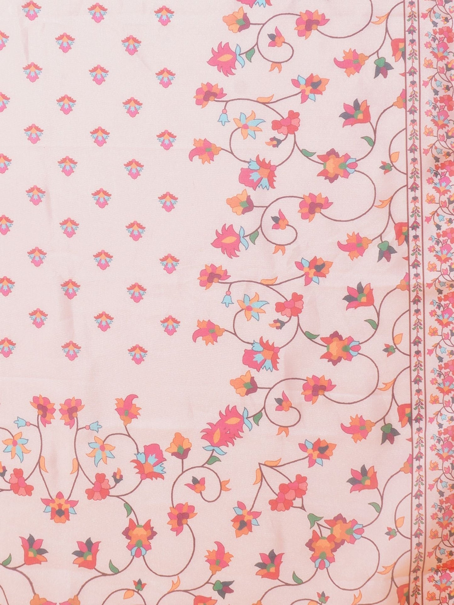 Heeposh Women Floral Printed Kurta with Dupatta Pink(Set of 3)