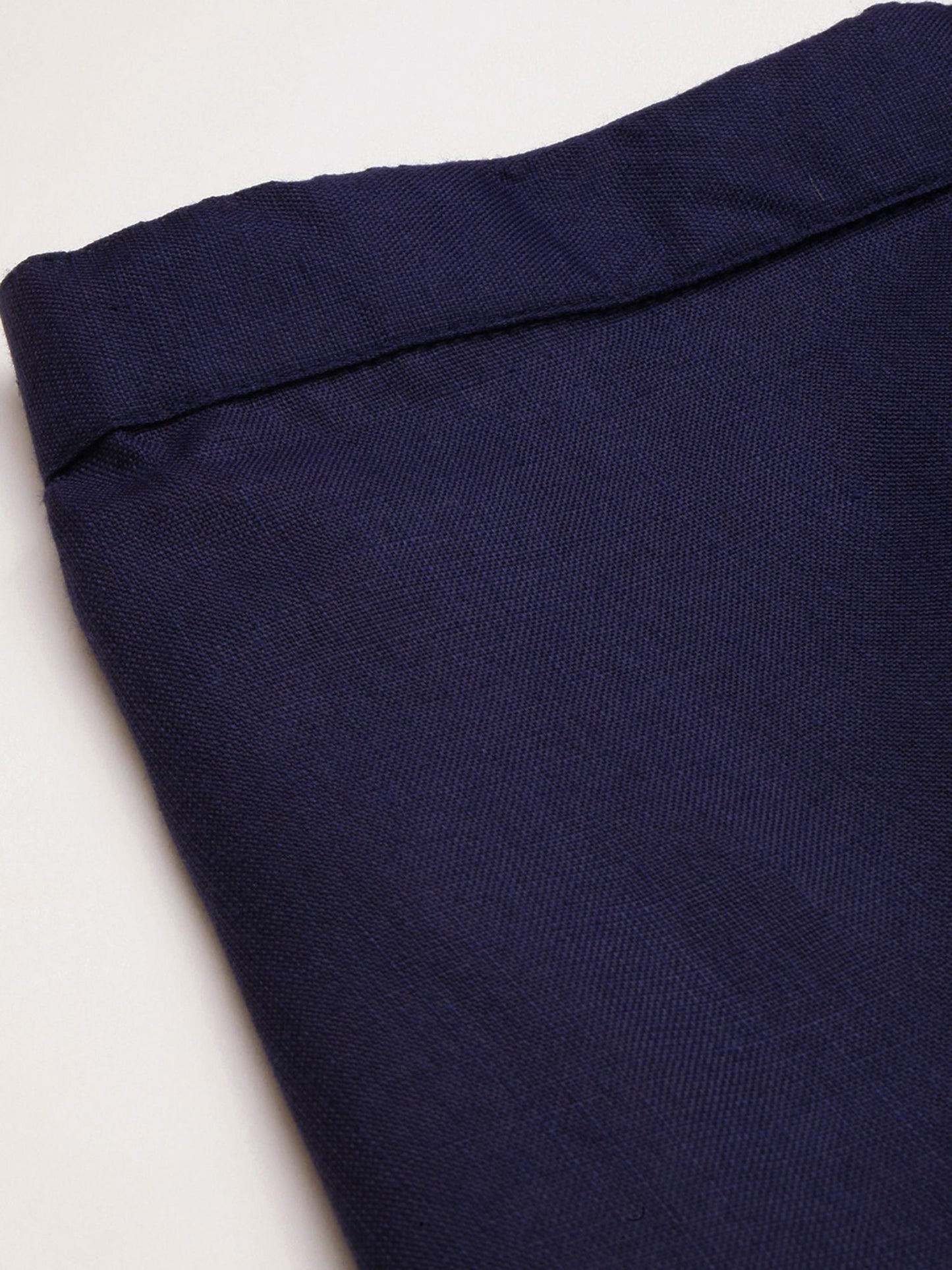 Heeposh Women Navy Blue Floral Yoke Design Cotton Blend Kurta with Dupatta (Set of 3)