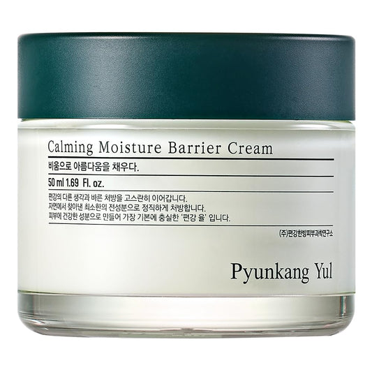 Pyunkang Yul Calming Moisture Barrier Cream - Long-lasting Soothing Hydration, with Ceramides, Panthenol, Hyaluronic Acid, Tea Tree, Cica, Korean Skin Care, K-Beauty 1.7 Fl. Oz.