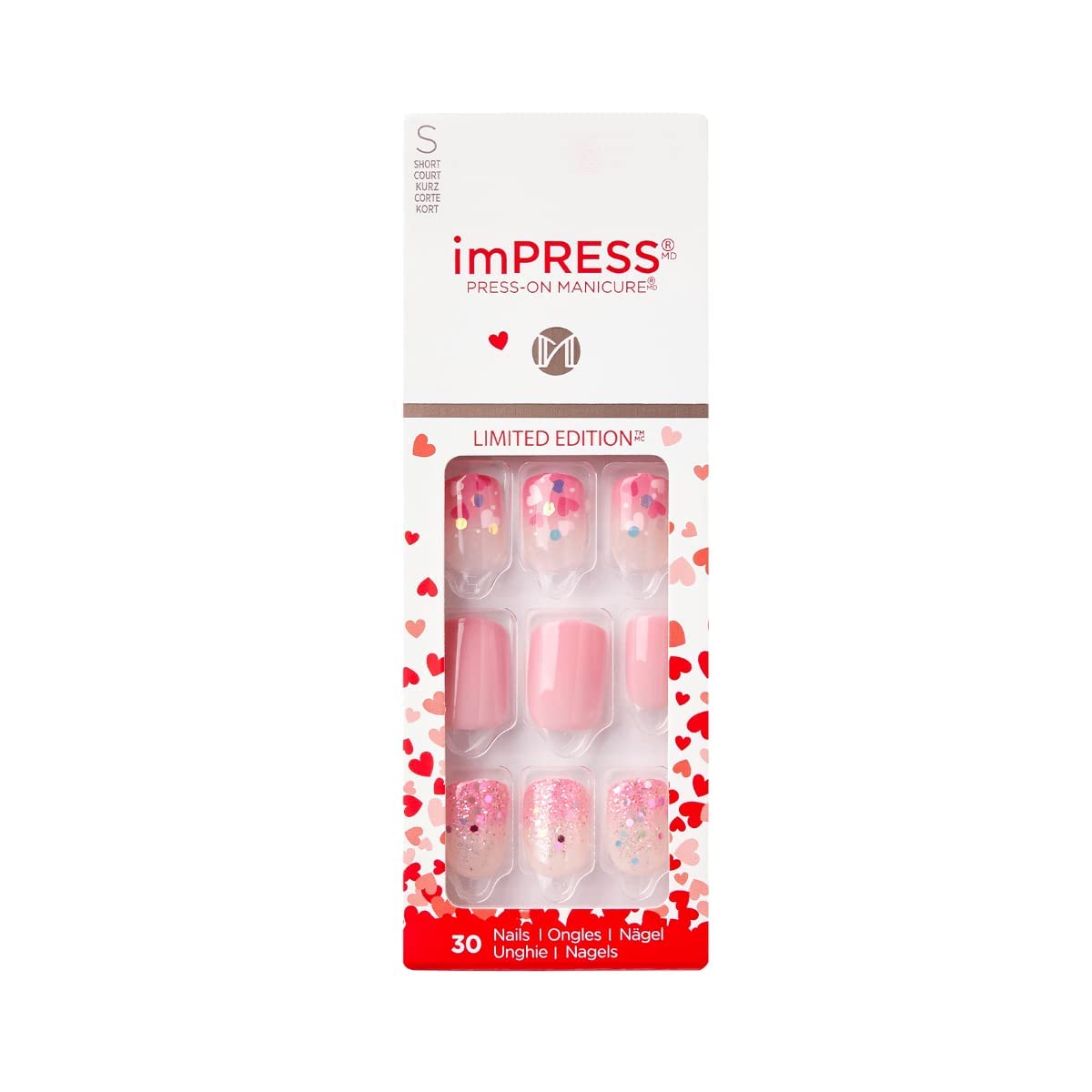 Kiss imPRESS Lovely Day Press on Nails, Valentine's Day