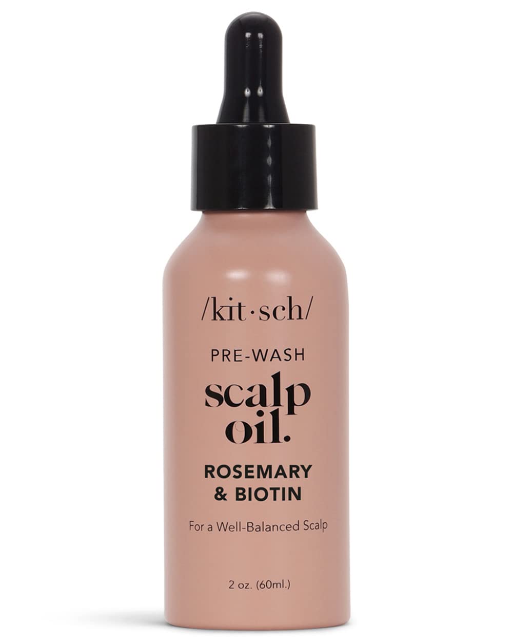 Kitsch Rosemary Oil for Hair Growth & Healthy Scalp - Pre Wash Scalp Oil with Biotin | Holiday Gift | Hair Growth Serum & Hair Oil Before Shampoo with Lavender Scent in Recycled Bottle, 60 mL