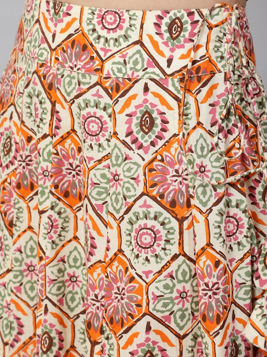 AKS Embroidered Ready To Wear Lehenga & Blouse With Dupatta