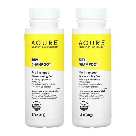 Acure Organics Argan Stem Cell and CoQ10 Dry Shampoo Powder, Pack of 2