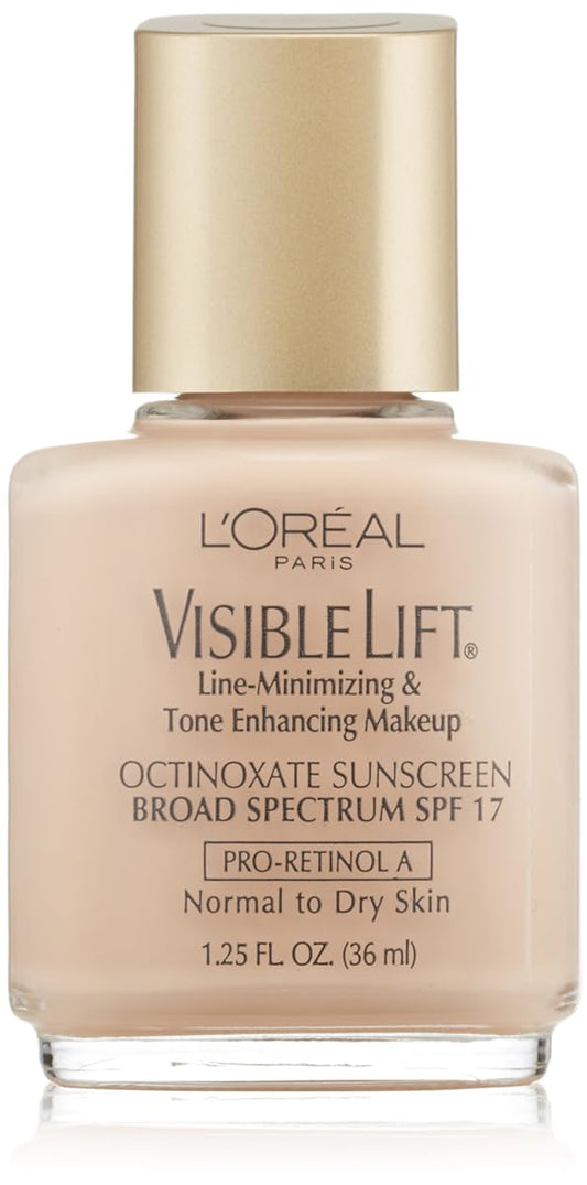 L'oreal Visible Lift Line-minimizing and Tone-enhancing Makeup, Normal/Dry Skin, Pale, 1.25-Fluid Ounce