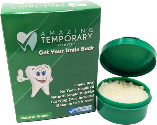 Amazing Temporary Tooth Replacement Kit Temp Dental Repair (Natural Shade)