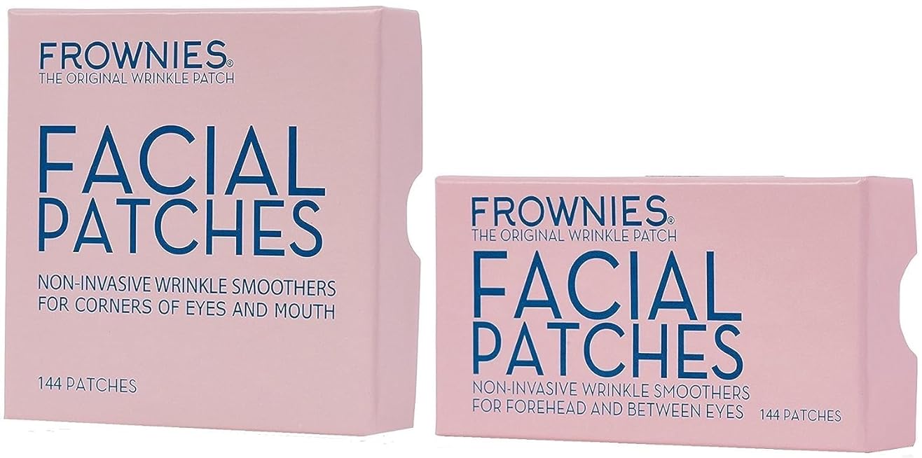 Bundle-2 Items: Frownies Forehead & Between Eyes (144 Patches) + Frownies Corners Of Eyes And Mouth (144 Patches) Combo Pack