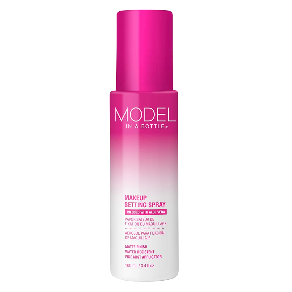 Model in a Bottle Makeup Original Setting Spray, Smooth, Matte Finish, All Skin Types, 3.4 oz - 1 Pack