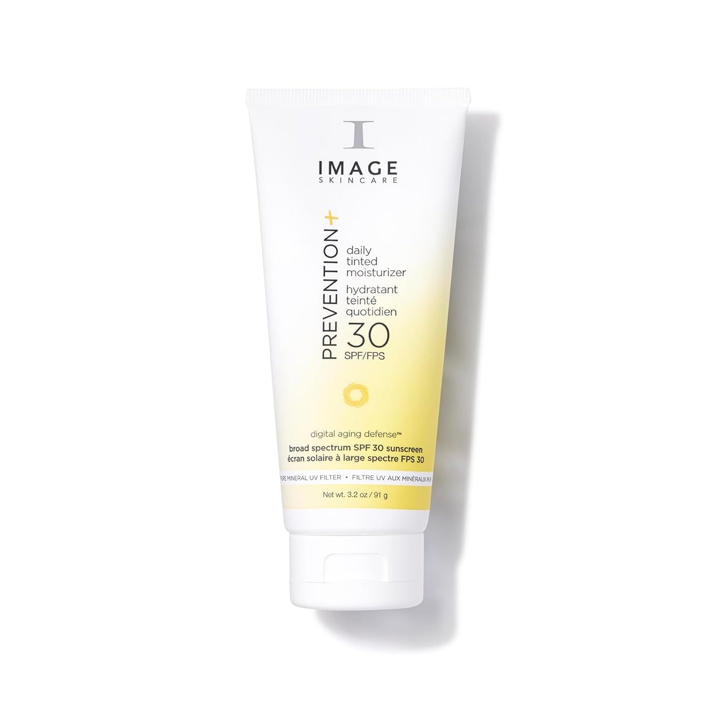 IMAGE Skincare PREVENTION+ Daily Tinted Moisturizer SPF 30 Sunscreen, No White Cast, 3.2oz