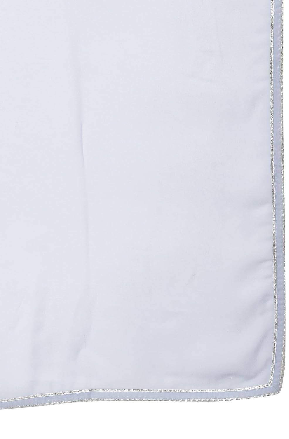 Janasya Women's Grey Georgette Foil Print Kurta with Dupatta