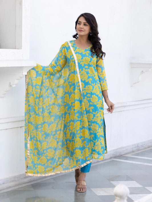 ONEWE INDIA Sandhya Suit (Set of 3)