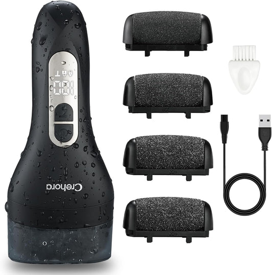 Electric Callus Remover for Feet, Electric Foot Callus Remover Rechargeable, Electric Foot File Pedicure Kits, Waterproof Electric Foot Scrubber Pedicure Tools for Hard Cracked Dry Dead Skin