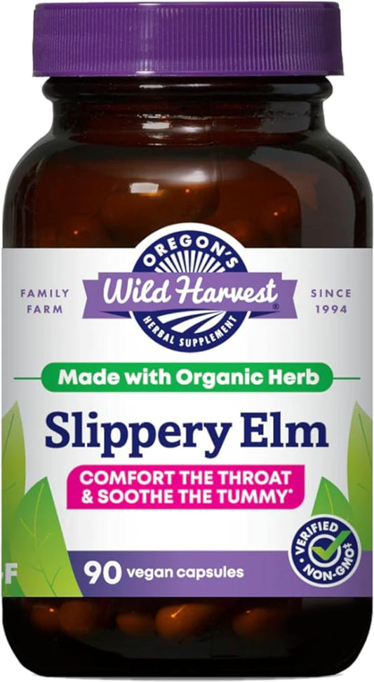 Oregon's Wild Harvest Slippery Elm Organic Capsules, 90 Count